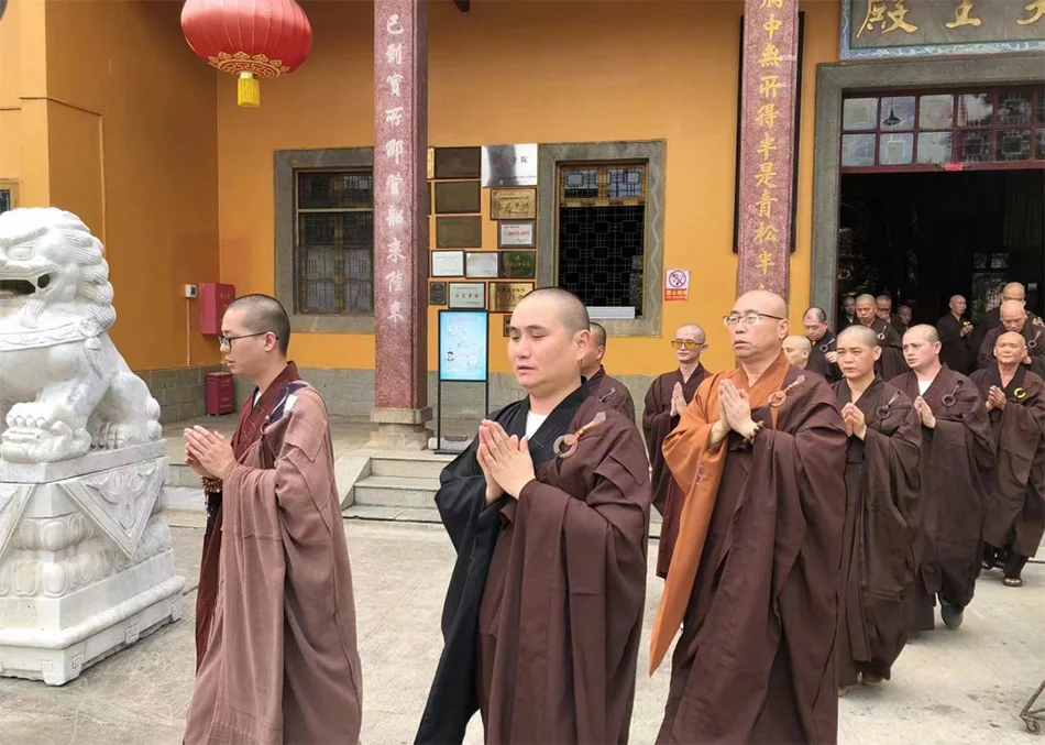入！云门祖庭举行两位首座灵骨舍利入塔仪式